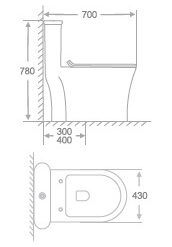 Arohe Exclusive High Commode A995 11 Arohe Exclusive High Commode A995 EMGA995A