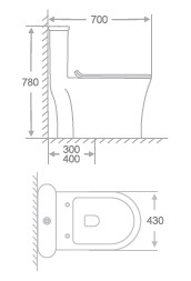 Arohe Exclusive High Commode A995 7 Arohe Exclusive High Commode A995 - Image 5