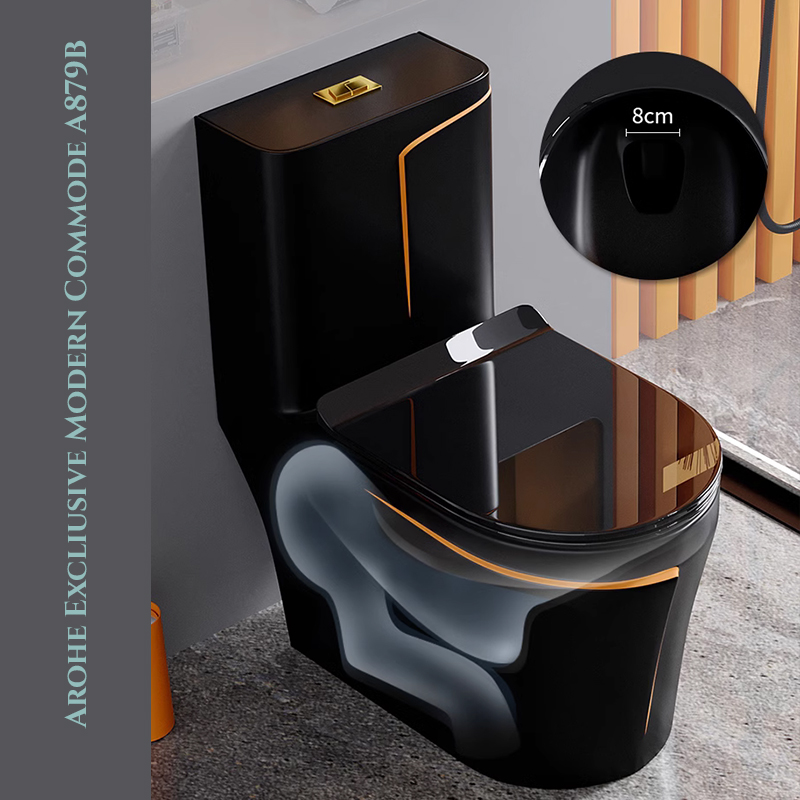Arohe Exclusive Modern Commode A879B Pro Black 4 Arohe Exclusive Modern Commode A879B Pro Black - Image 2