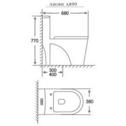 Arohe Exclusive Modern Commode A899 Arohe A899 5